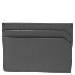 Pre Owned Montblanc Navy Blue Leather Sartorial Pocket 5 CC