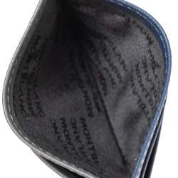 Pre Owned Montblanc Navy Blue Leather Sartorial Pocket 5 CC