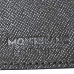 Pre Owned Montblanc Navy Blue Leather Sartorial Pocket 5 CC