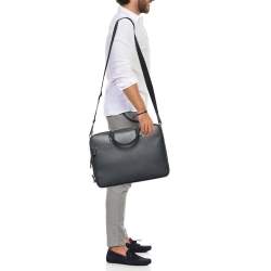 مملوكة مسبقًا Montblanc Dark Grey Leather Large Sartorial Document Briefcase