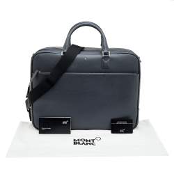 مملوكة مسبقًا Montblanc Dark Grey Leather Large Sartorial Document Briefcase
