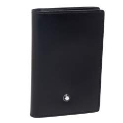 Pre Owned Montblanc Black Leather Business Card Holder