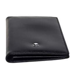 Pre Owned Montblanc Black Leather Business Card Holder