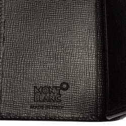 Pre Owned Montblanc Black Leather Meisterstück Business Card Holder & Pocket 5CC Gift Set