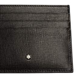 Pre Owned Montblanc Black Leather Meisterstück Business Card Holder & Pocket 5CC Gift Set