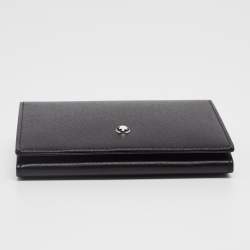 Montblanc Black Leather Meisterstuck Business Card Holder