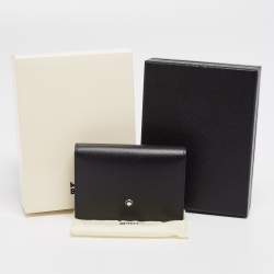 Montblanc Black Leather Meisterstuck Business Card Holder