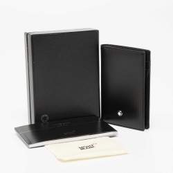 Pre Owned Montblanc Black Leather Meisterstuck Business Card Holder