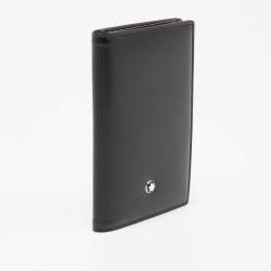 Pre Owned Montblanc Black Leather Meisterstuck Business Card Holder