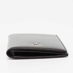 Pre Owned Montblanc Black Leather Meisterstuck Business Card Holder