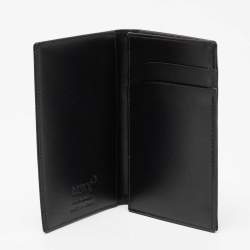 Pre Owned Montblanc Black Leather Meisterstuck Business Card Holder