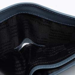 Pre Owned Montblanc Light Blue Leather Sartorial Bi-fold Wallet