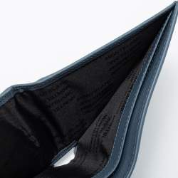 Pre Owned Montblanc Light Blue Leather Sartorial Bi-fold Wallet