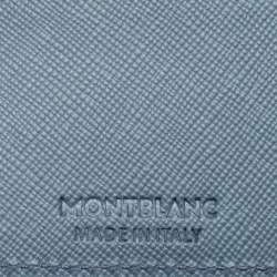 Pre Owned Montblanc Light Blue Leather Sartorial Bi-fold Wallet