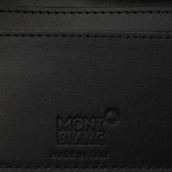 Pre Owned Montblanc Grey/Black Leather Westside Extreme 8CC Bifold Wallet