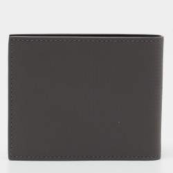 Pre Owned Montblanc Grey/Black Leather Westside Extreme 8CC Bifold Wallet