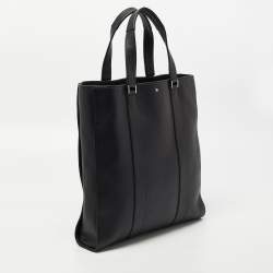 Montblanc Black Leather Vertical Tote