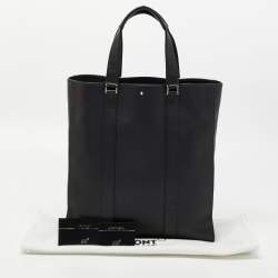 Montblanc Black Leather Vertical Tote