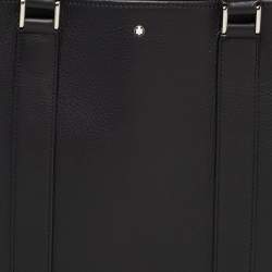 Montblanc Black Leather Vertical Tote