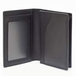 Montblanc Black/Blue Leather Extreme 2.0 Business Card Holder