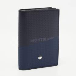 Montblanc Black/Blue Leather Extreme 2.0 Business Card Holder