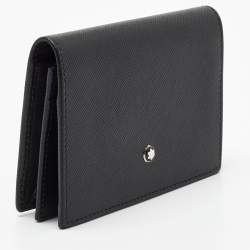 Montblanc Black Leather Meisterstuck Bifold Card Case