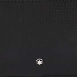 Montblanc Black Woven Embossed Leather Meisterstuck Bifold Wallet