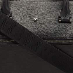 Montblanc Black Leather Westside Slim Document Briefcase