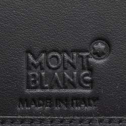 Pre Owned Montblanc Black Leather My Montblanc Nightflight Passport Holder