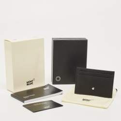 Pre Owned Montblanc Black Leather Extreme Pocket 5CC Card Holder 