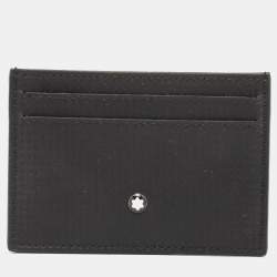 Pre Owned Montblanc Black Leather Extreme Pocket 5CC Card Holder 