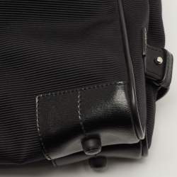 Montblanc Black Fabric and Leather Double Gusset Nightflight Briefcase