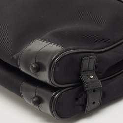 Montblanc Black Fabric and Leather Double Gusset Nightflight Briefcase