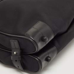 Montblanc Black Fabric and Leather Double Gusset Nightflight Briefcase