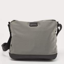 Montblanc Black/Grey Nylon Nightflight Messenger Bag