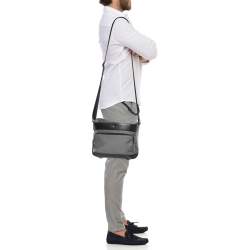 Montblanc Black/Grey Nylon Nightflight Messenger Bag