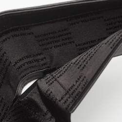 Pre Owned Montblanc Black Canvas and Leather Meisterstück Bifold Wallet