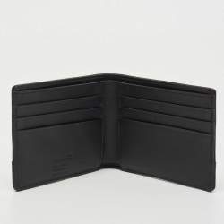 Pre Owned Montblanc Black Canvas and Leather Meisterstück Bifold Wallet