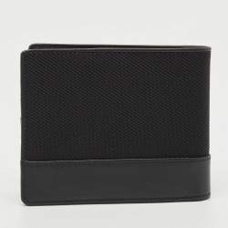 Pre Owned Montblanc Black Canvas and Leather Meisterstück Bifold Wallet
