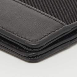 Pre Owned Montblanc Black Canvas and Leather Meisterstück Bifold Wallet