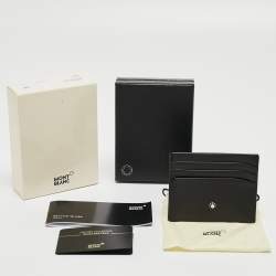 Pre Owned Montblanc Black Leather Meisterstuck Pocket Holder 6CC