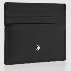 Pre Owned Montblanc Black Leather Meisterstuck Pocket Holder 6CC