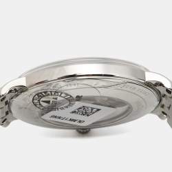 Pre Owned Montblanc Silver Dial Stainless Steel Tradition 127770 Men's Wristwatch 40 mm