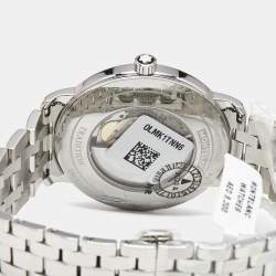 Pre Owned Montblanc Silver Dial Stainless Steel Tradition 127770 Men's Wristwatch 40 mm