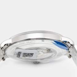 Pre Owned Montblanc Tradition MB131275 Blue Dial Stainless Steel Men's Wristwatch 40 mm