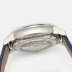 مملوكة مسبقًا Montblanc Star Legacy 130973 Blue Dial Stainless Steel Men's Wristwatch 42 mm