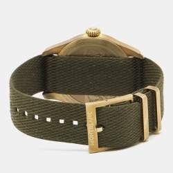 Montblanc Green Bronze Canvas NATO 1858 Limited Edition 118222 Men's Wristwatch 40 mm