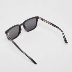 Pre Owned Montblanc Black MB0258SA Square Sunglasses