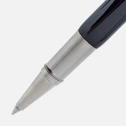 Pre Owned Montblanc Heritage Collection Rouge et Noir Resin Silver Tone Special Edition Rollerball Pen