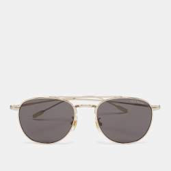 Montblanc Black MB0211S Metal Frame Aviator Sunglasses
